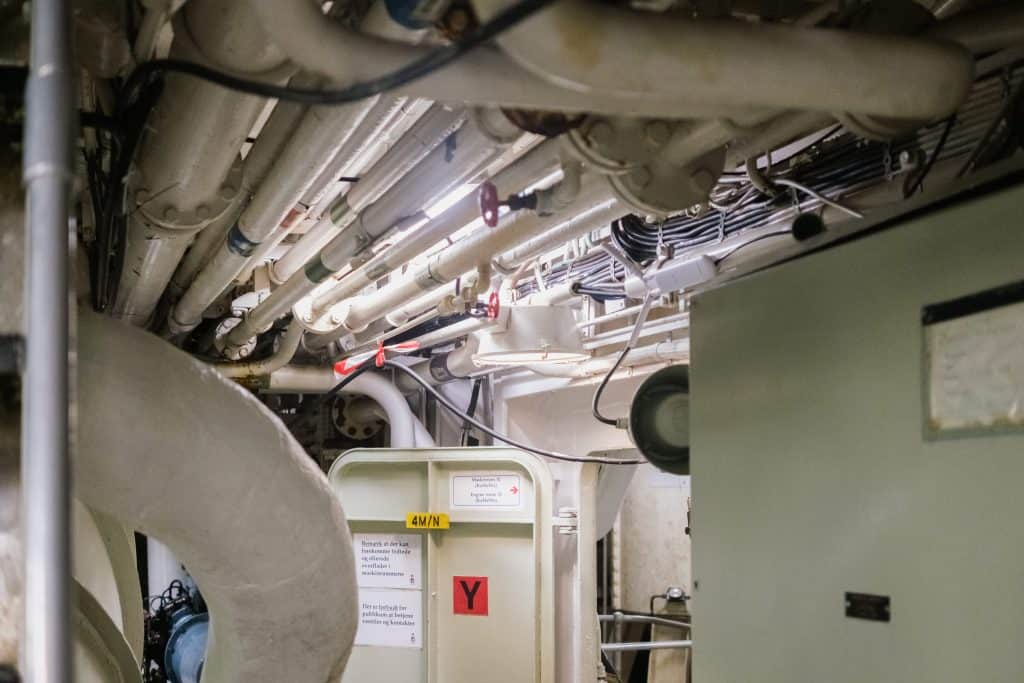 hybrid electric yacht engine room